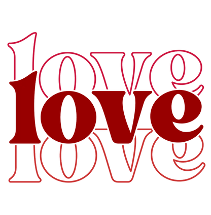 Playful Love: Valentine’s Day DTF Gang Sheet 22"x60" Premade DTF Gang Sheet - Heat Press Transfer