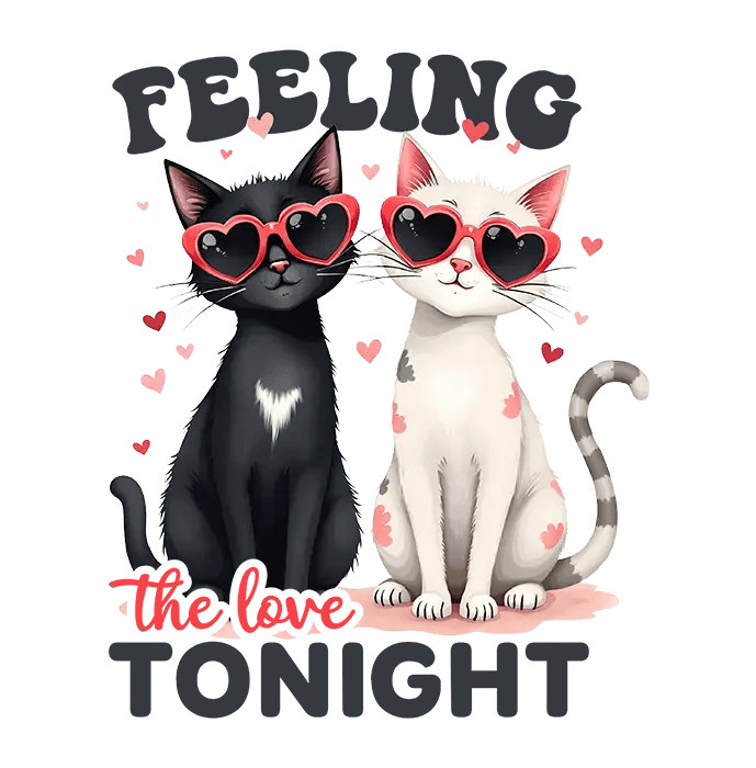 Playful Love: Valentine’s Day DTF Gang Sheet 22"x60" Premade DTF Gang Sheet - Heat Press Transfer