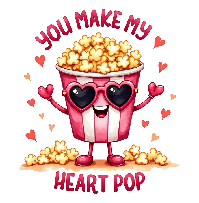 Playful Love: Valentine’s Day DTF Gang Sheet 22"x60" Premade DTF Gang Sheet - Heat Press Transfer