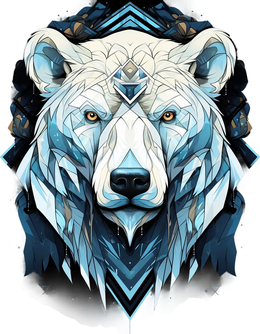 Polar Bear Art - DTF Ready to Press - Heat Press Transfer