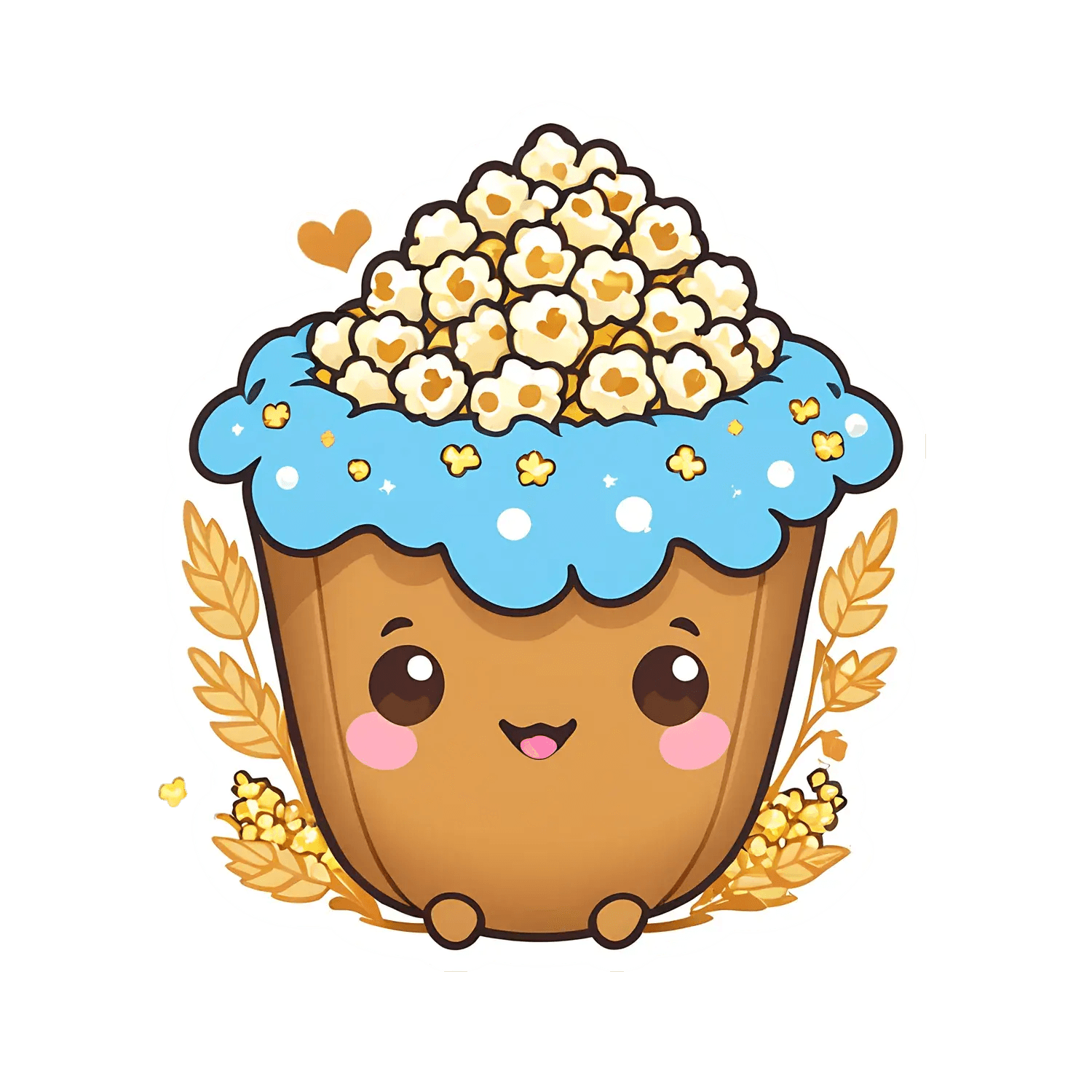 Popcorn Love - Fun Sticker - Heat Press Transfer