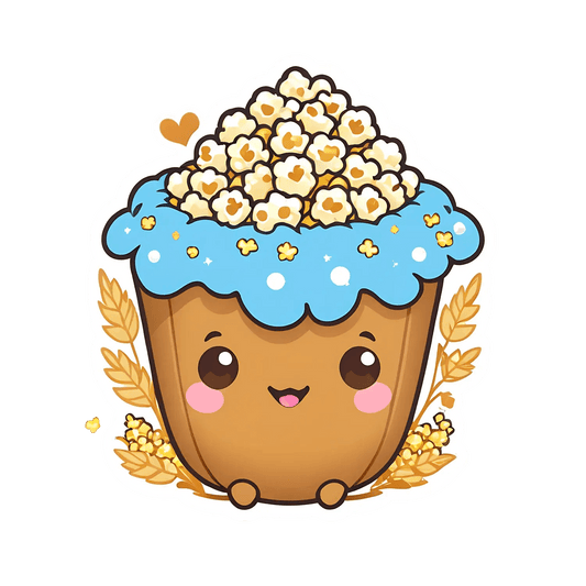 Popcorn Love - Fun Sticker - Heat Press Transfer