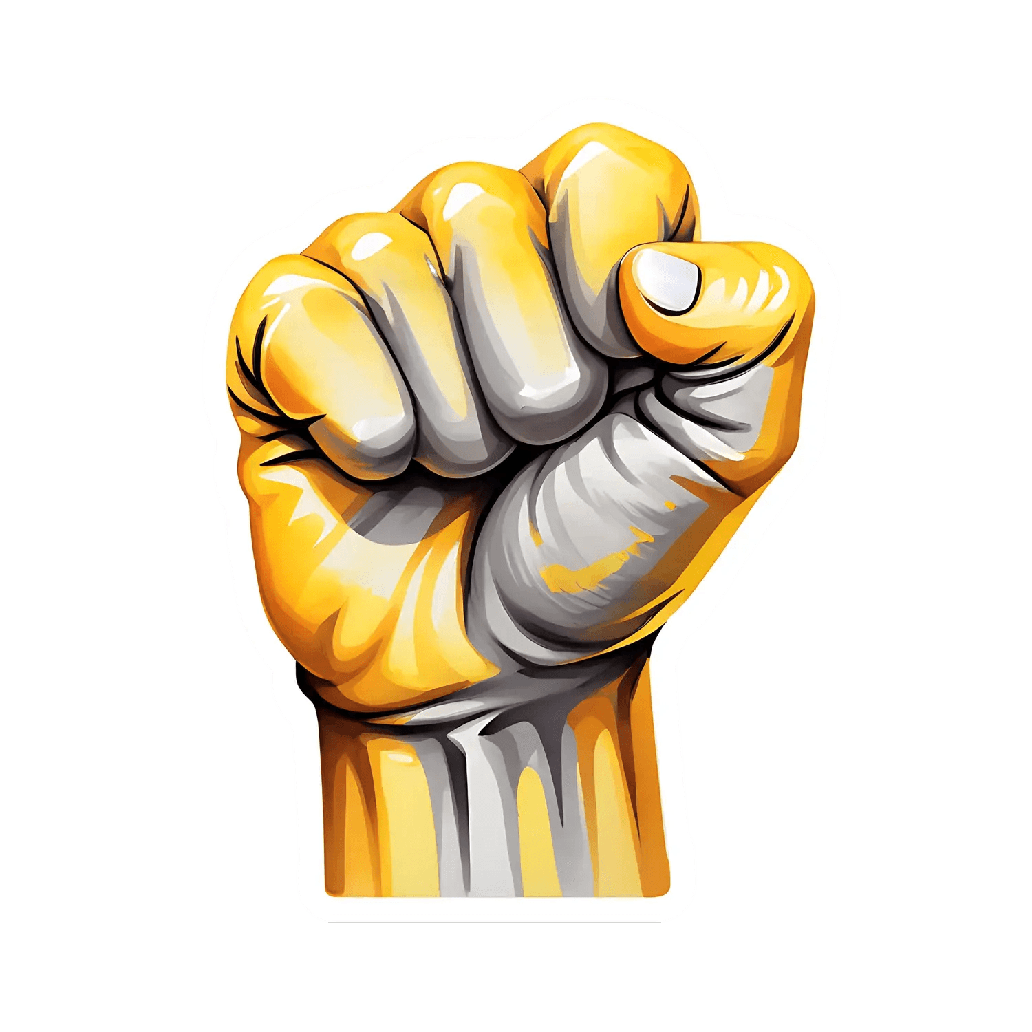 Power Fist - Dynamic Sticker - Heat Press Transfer