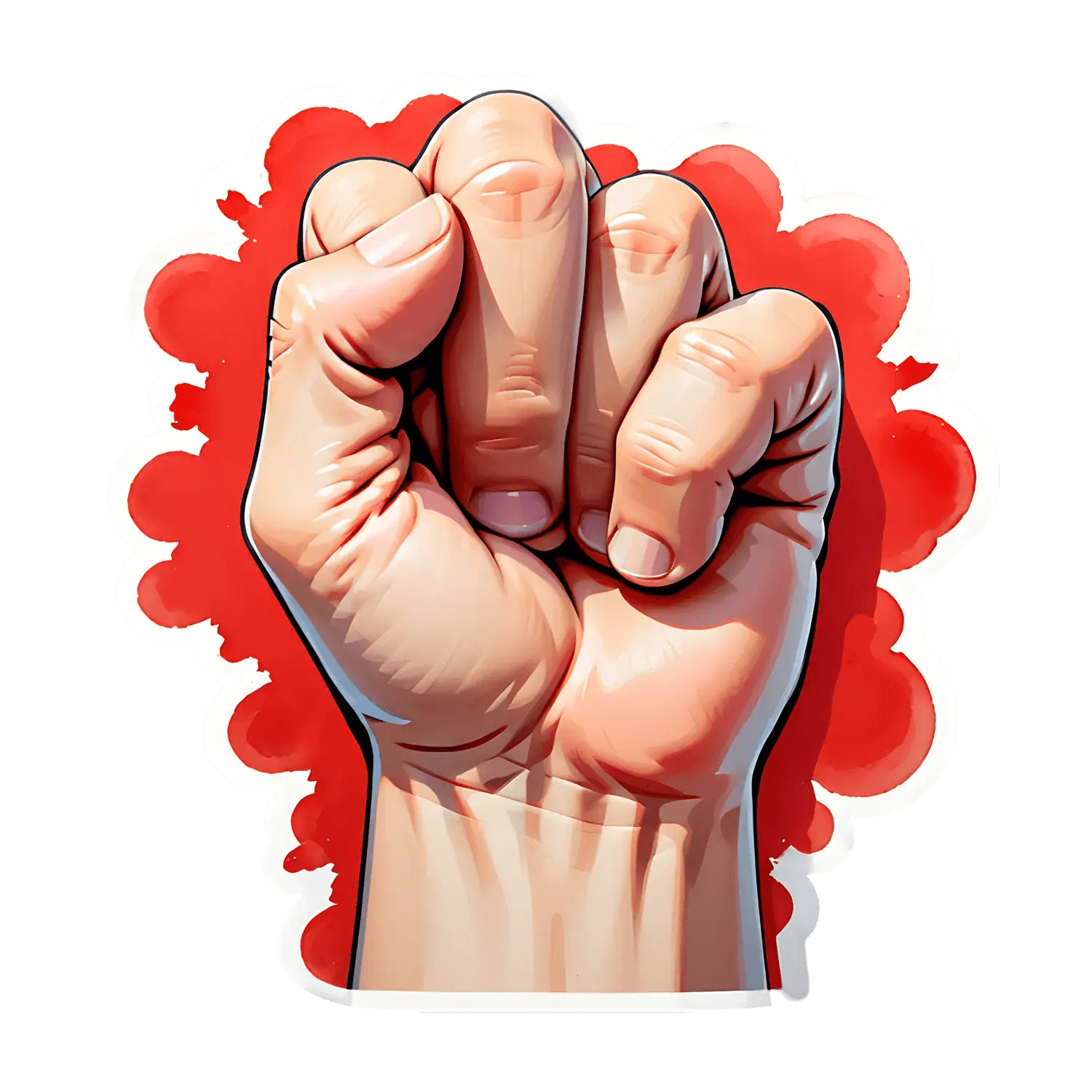 Power Fist - Empowerment Sticker - Heat Press Transfer