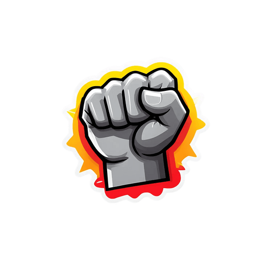 Power Fist Graphic - UV DTF Sticker - Heat Press Transfer