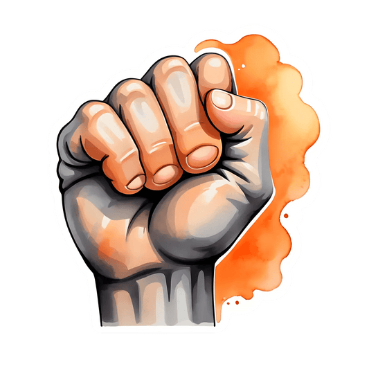 Power Fist - Motivational Sticker - Heat Press Transfer