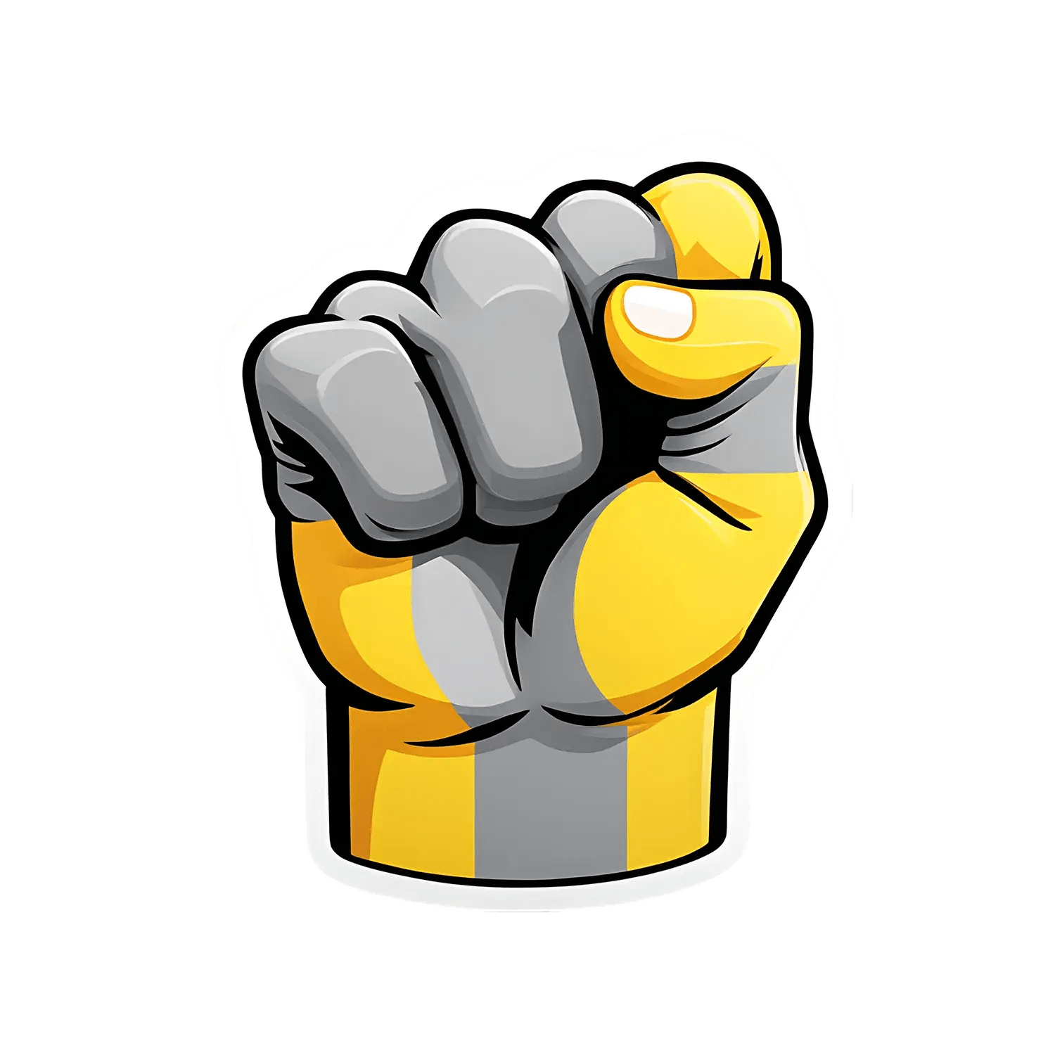 Power Fist - UV DTF Sticker - Heat Press Transfer
