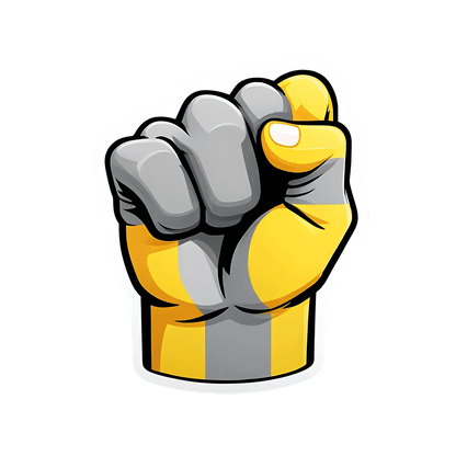 Power Fist - UV DTF Sticker - Heat Press Transfer