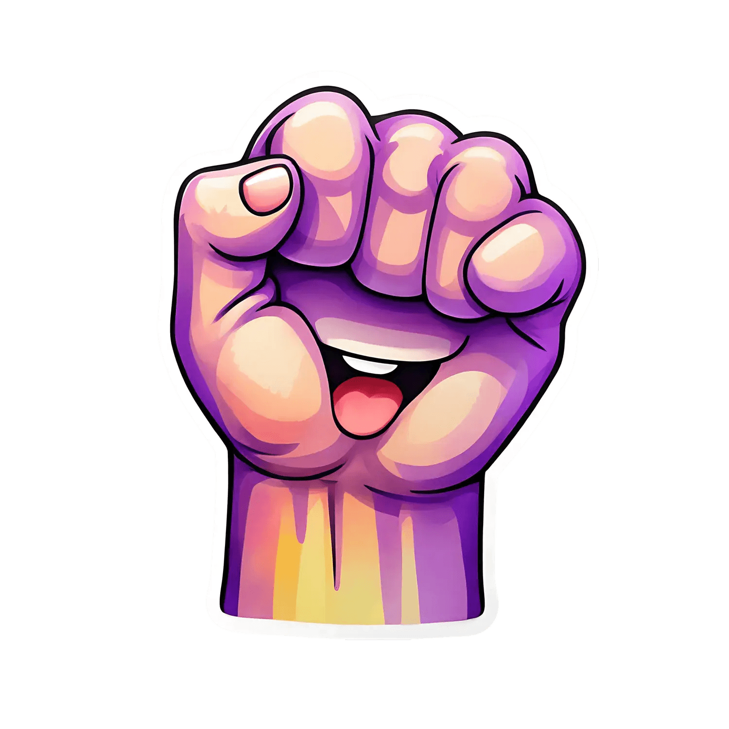 Power Fist - UV DTF Sticker - Heat Press Transfer