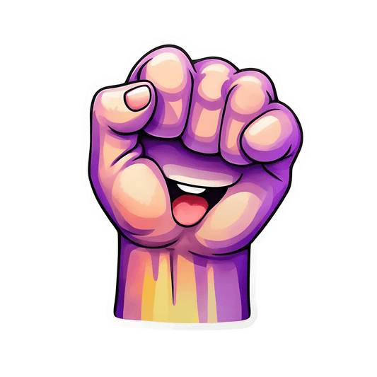 Power Fist - UV DTF Sticker - Heat Press Transfer