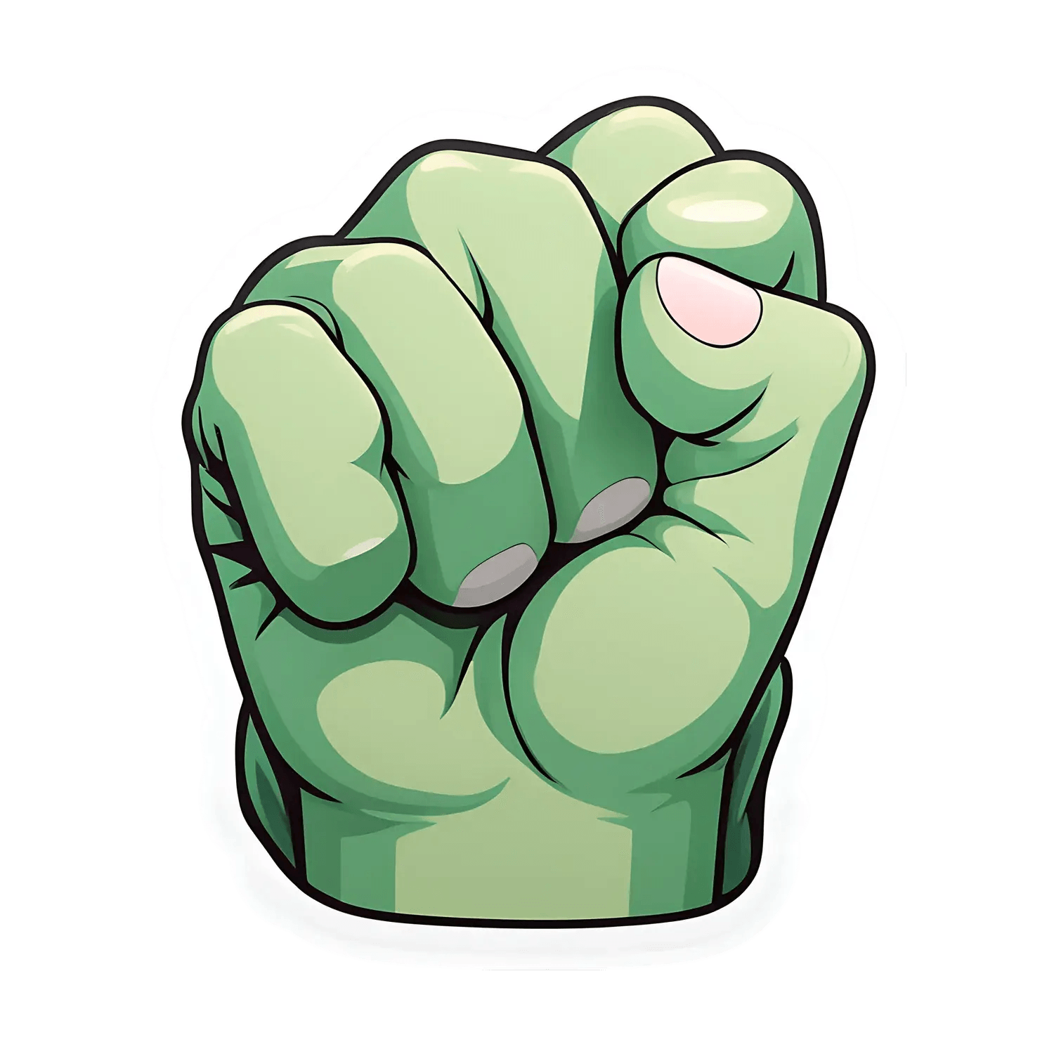 Power Fist - UV DTF Sticker - Heat Press Transfer