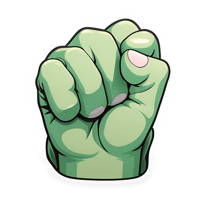 Power Fist - UV DTF Sticker - Heat Press Transfer