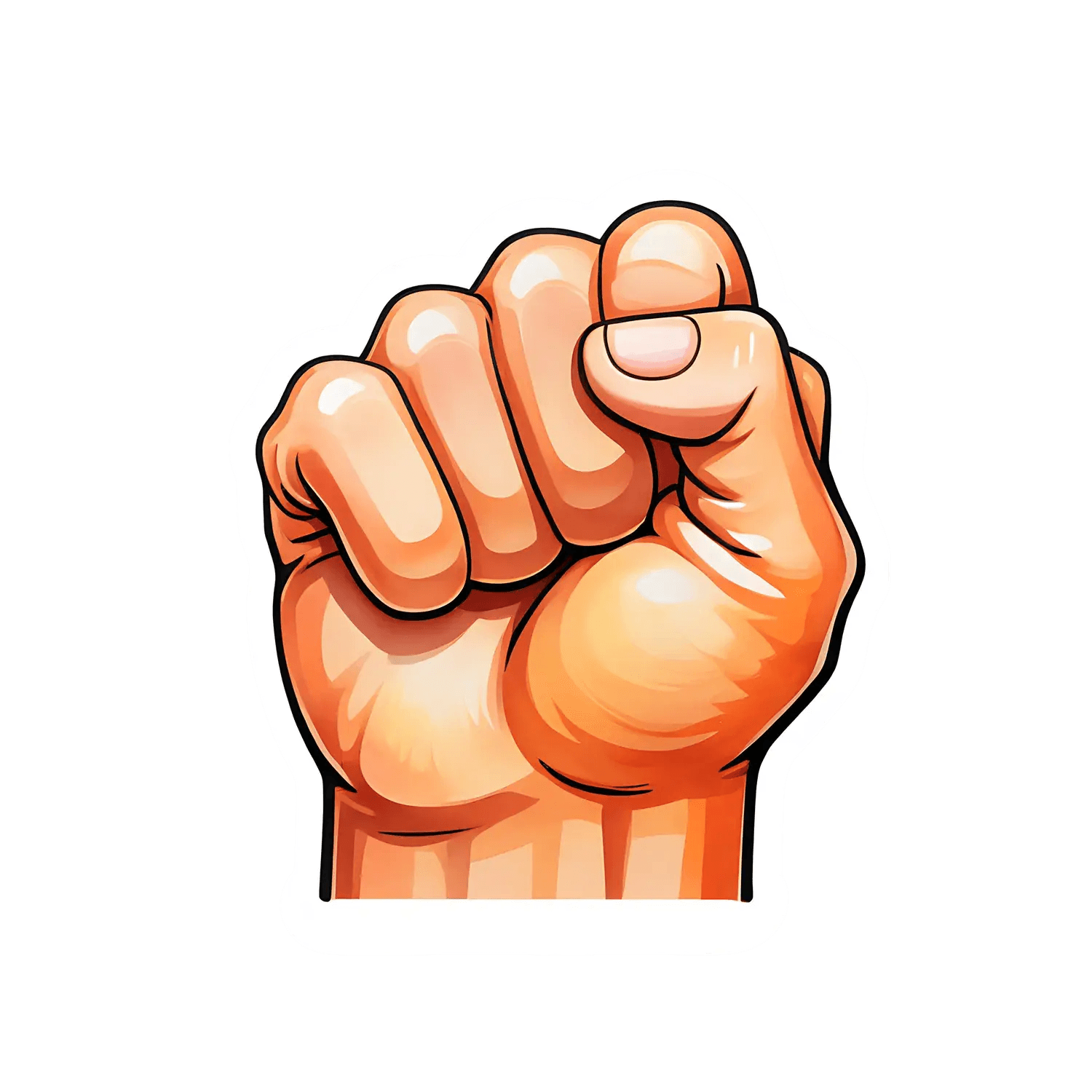 Power Fist - UV DTF Sticker - Heat Press Transfer