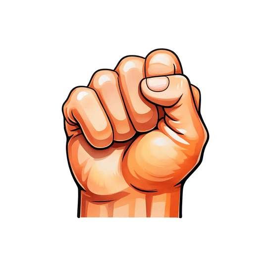Power Fist - UV DTF Sticker - Heat Press Transfer