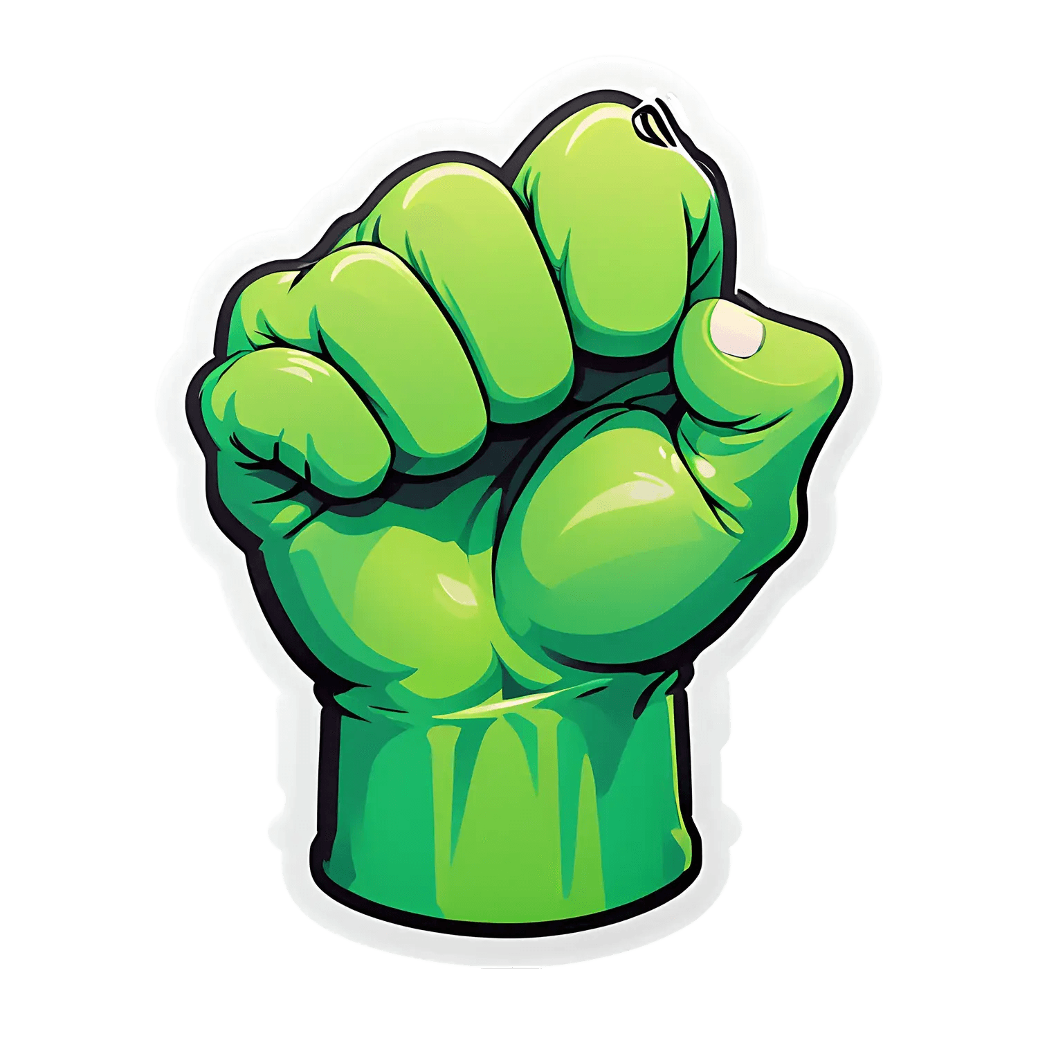 Power Fist - UV Sticker - Heat Press Transfer