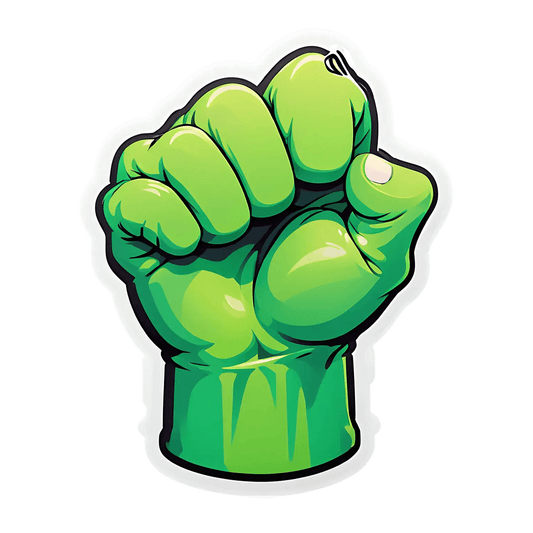 Power Fist - UV Sticker - Heat Press Transfer