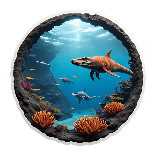 Prehistoric Ocean Life Sticker - Heat Press Transfer