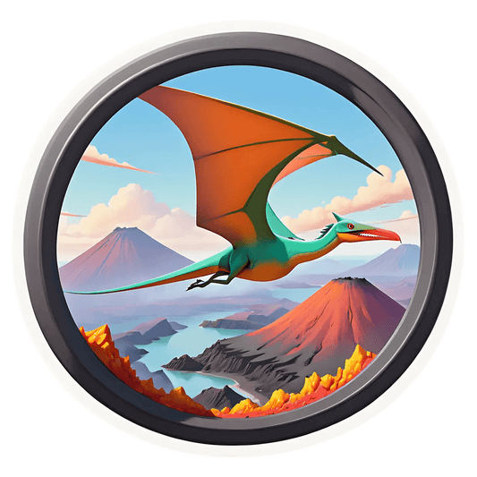 Pterosaur Flight - Fantasy Sticker - Heat Press Transfer
