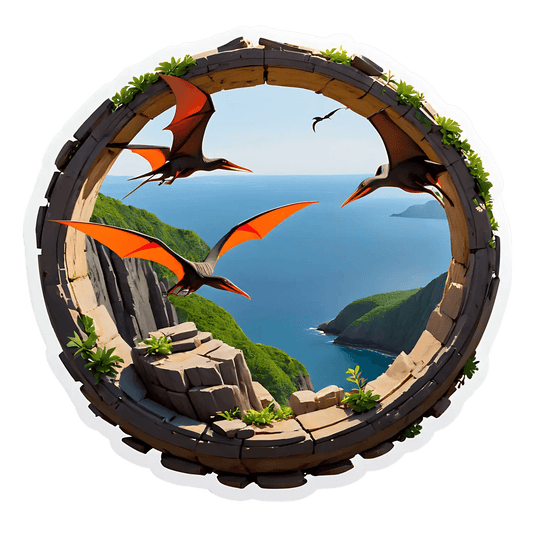 Pterosaur Roundel - Sticker - Heat Press Transfer