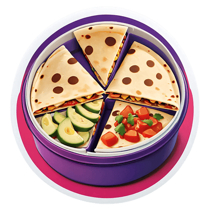 Quesadilla Meal - Colorful Sticker - Heat Press Transfer