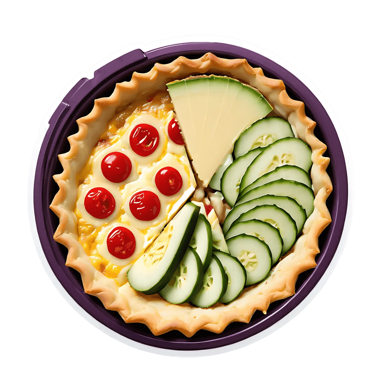 Quiche Delight - Sticker - Heat Press Transfer
