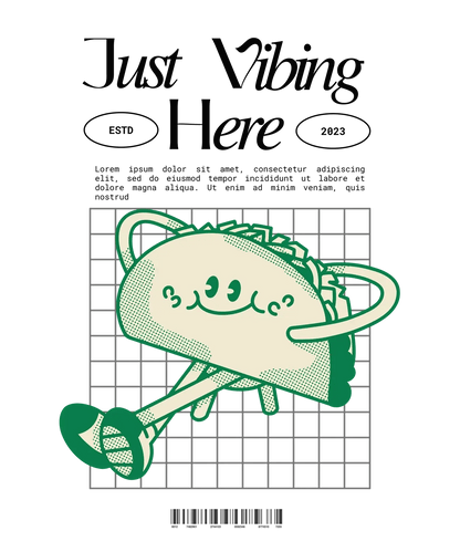 Quirky Taco - DTF Ready to Press - Heat Press Transfer