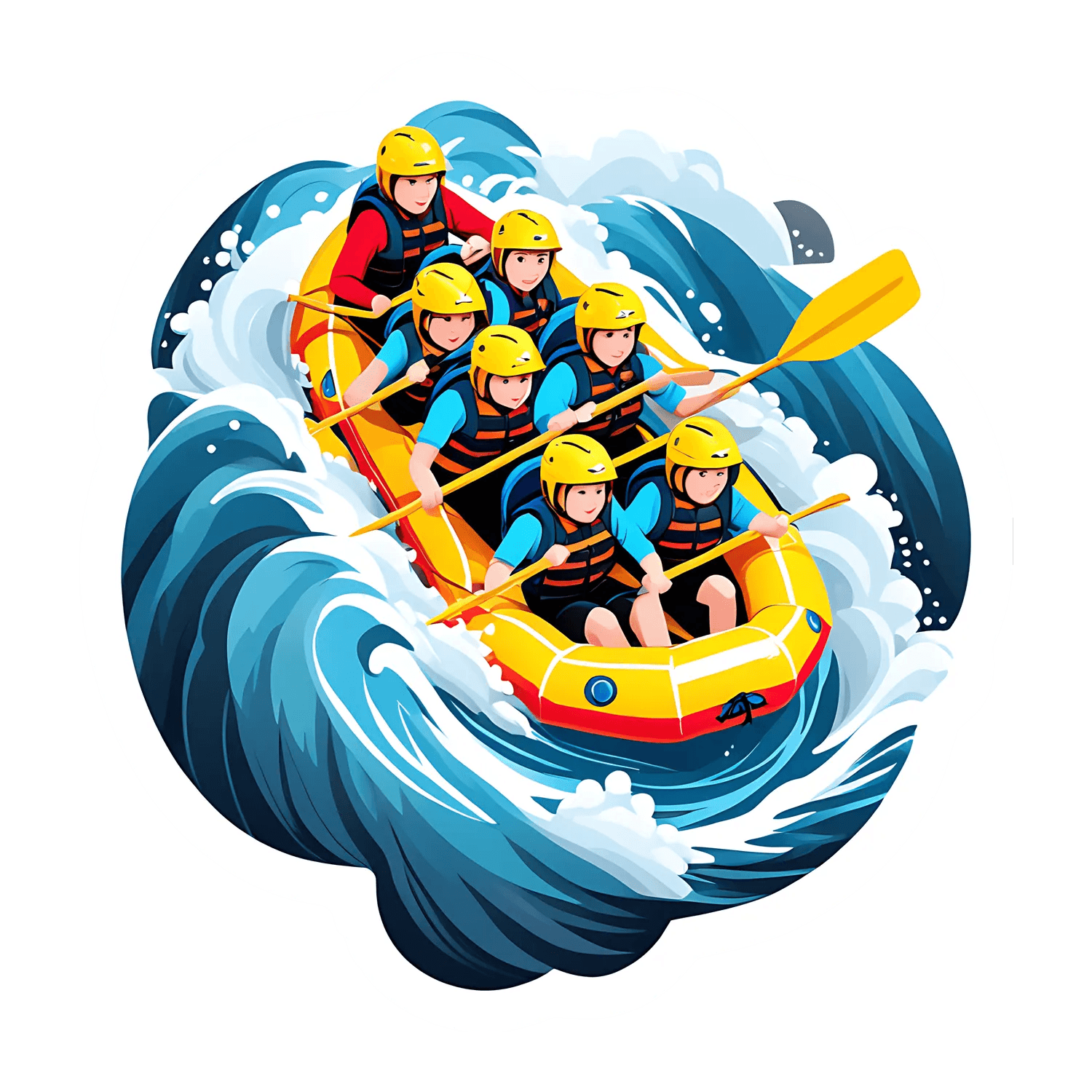 Rafting Adventure - Sticker - Heat Press Transfer