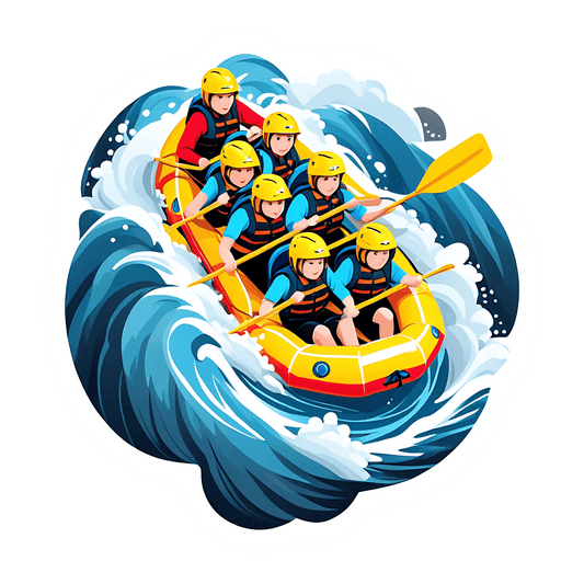 Rafting Adventure - Sticker - Heat Press Transfer