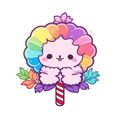 Rainbow Alpaca - Colorful Sticker - Heat Press Transfer