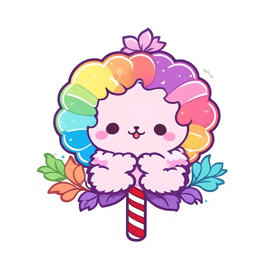 Rainbow Alpaca - Colorful Sticker - Heat Press Transfer