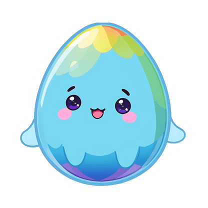 Rainbow Ice - Cute Sticker - Heat Press Transfer