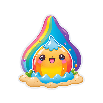 Rainbow Smile - Cute Sticker - Heat Press Transfer