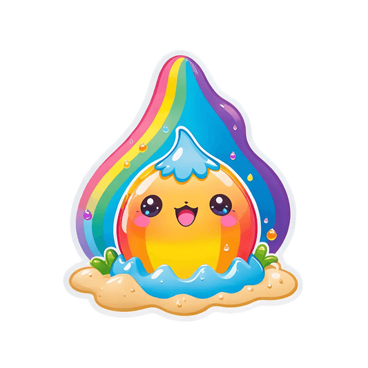 Rainbow Smile - Cute Sticker - Heat Press Transfer