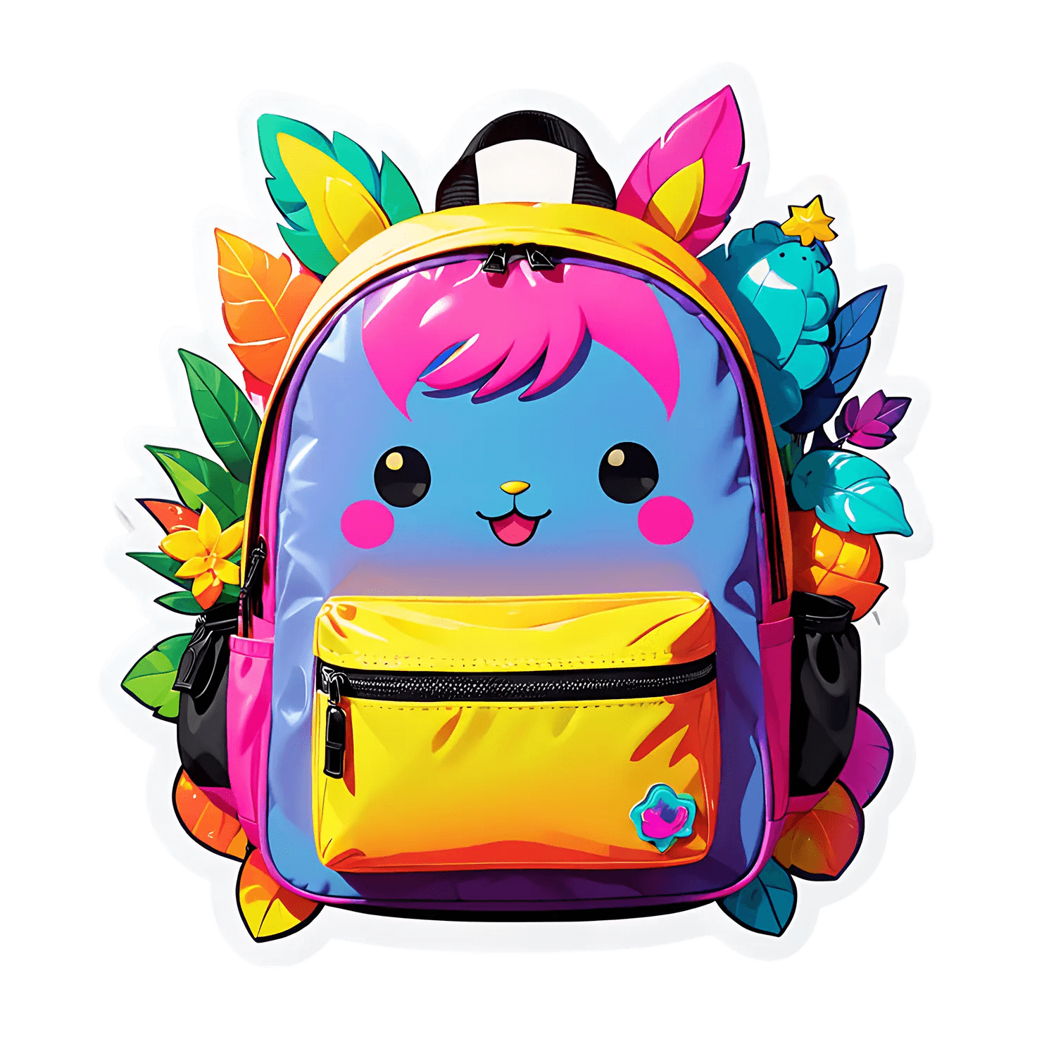 Rainbow Backpack - Sticker - Heat Press Transfer