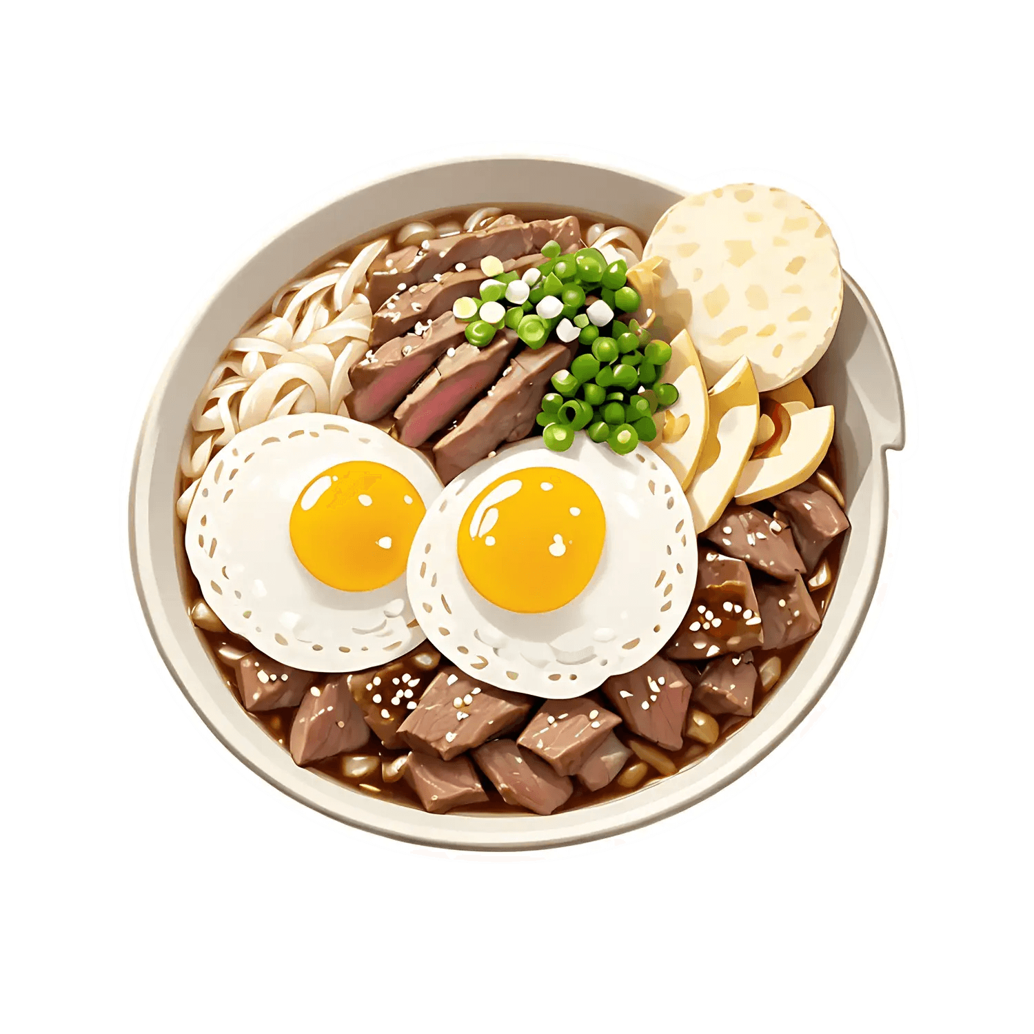 Ramen Bowl Sticker - UV DTF - Heat Press Transfer
