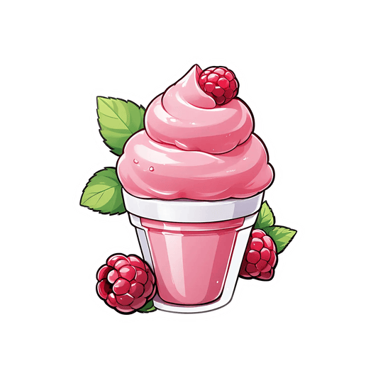 Raspberry Cupcake - Sticker - Heat Press Transfer