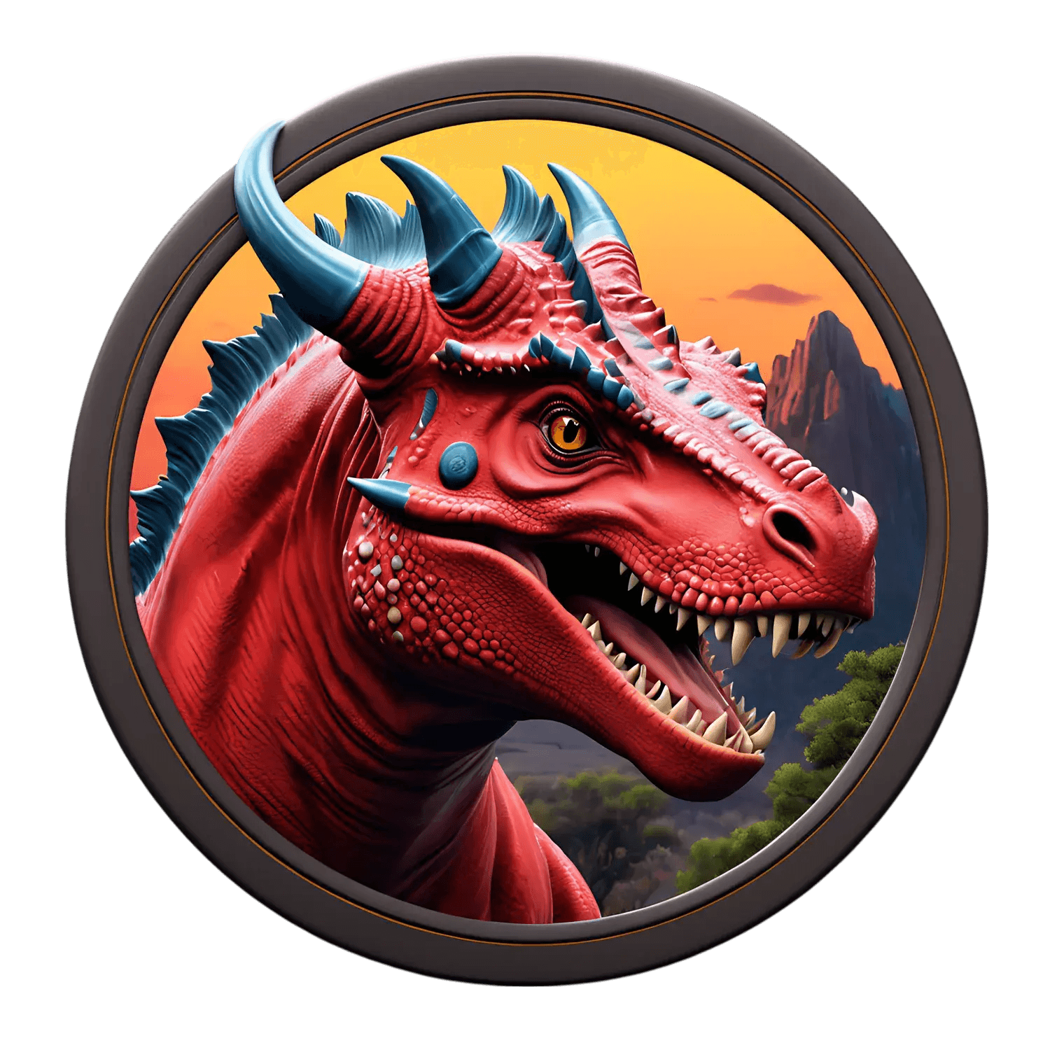 Red Dragon UV-DTF Sticker - Heat Press Transfer
