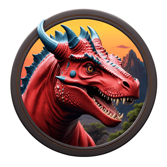 Red Dragon UV-DTF Sticker - Heat Press Transfer