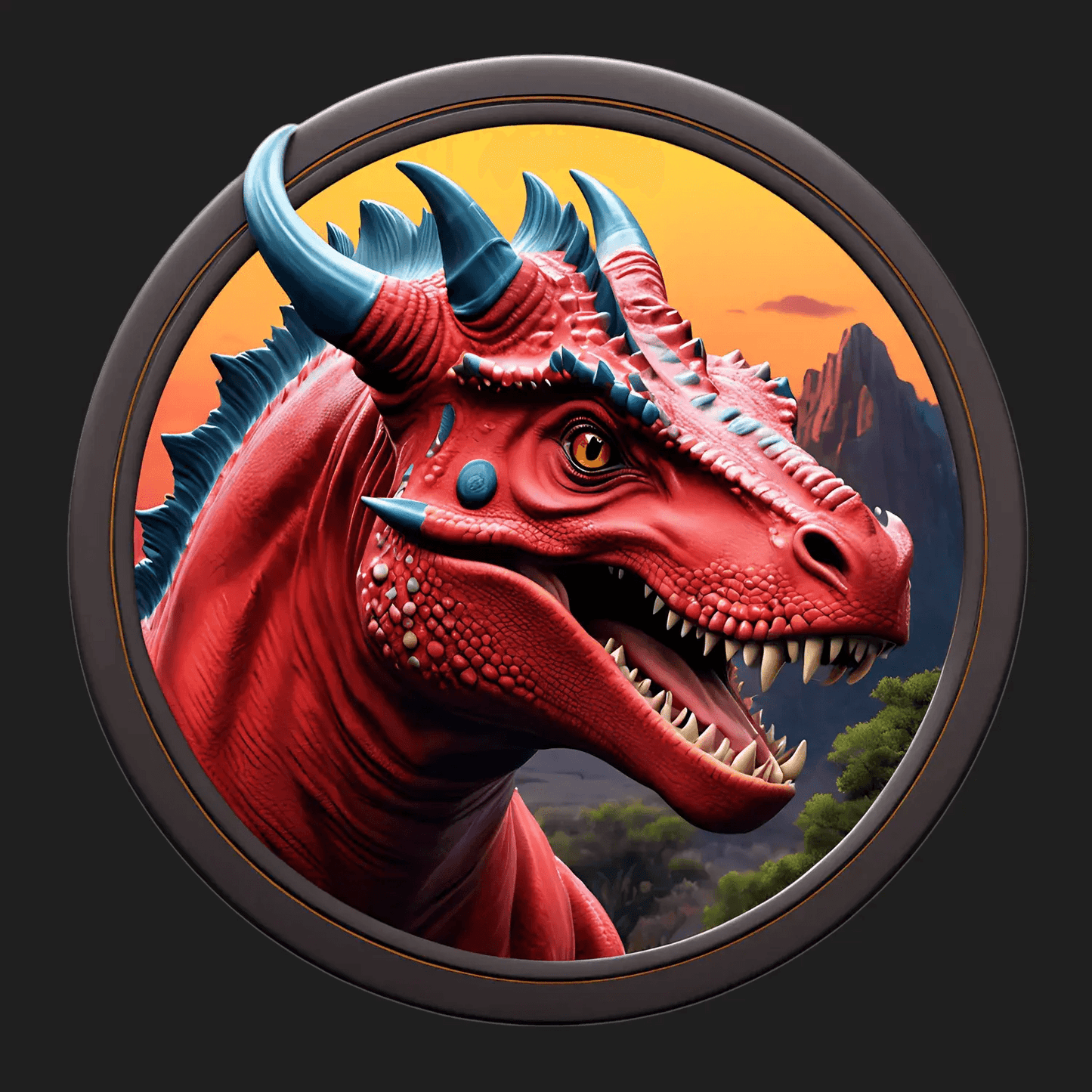 Red Dragon UV-DTF Sticker - Heat Press Transfer