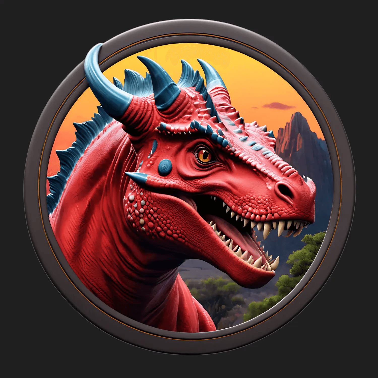 Red Dragon UV-DTF Sticker - Heat Press Transfer