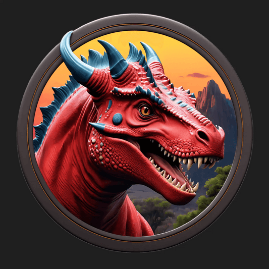 Red Dragon UV-DTF Sticker - Heat Press Transfer