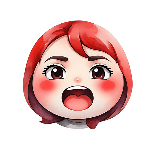 Red Hair Anime - Sticker - Heat Press Transfer