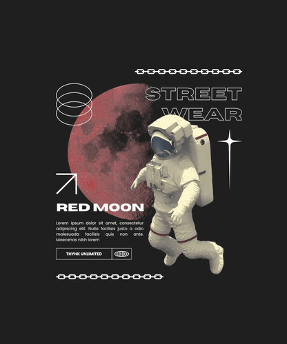 Red Moon Streetwear - DTF Ready to Press - Heat Press Transfer