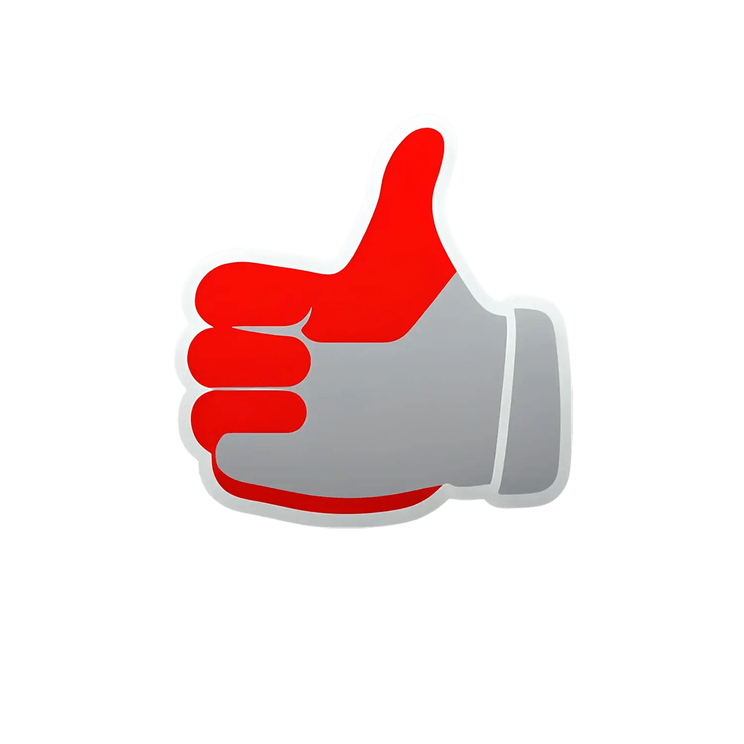 Red Thumbs Up - Sticker - Heat Press Transfer