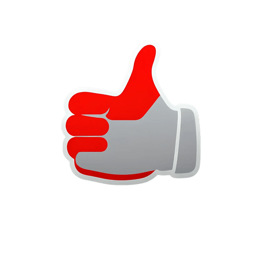 Red Thumbs Up - Sticker - Heat Press Transfer