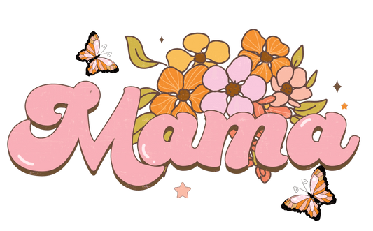 Retro Mama Design - DTF Ready To Press - Heat Press Transfer