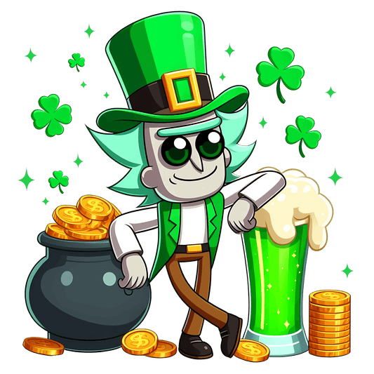 Rick Lucky Day Saint Patrick Design - DTF Ready To Press - Heat Press Transfer