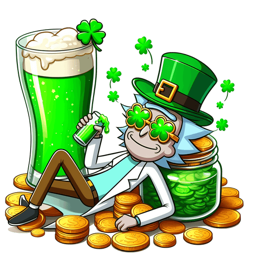 Rick St Patrick's Day Beer Design - DTF Ready To Press - Heat Press Transfer