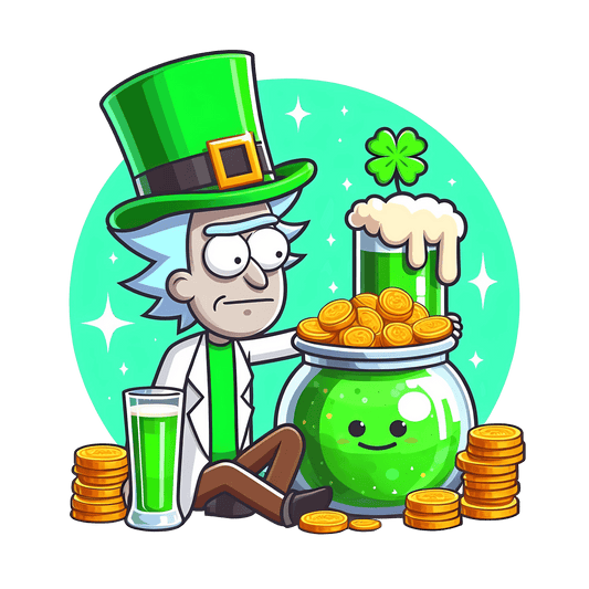 Rick St Patrick's Day Clover Design - DTF Ready To Press - Heat Press Transfer