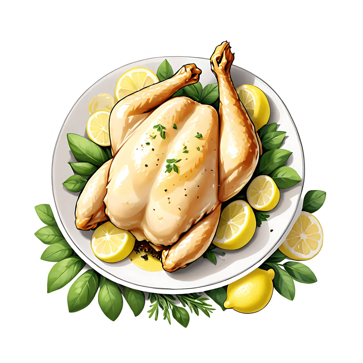 Roast Chicken Feast - Sticker - Heat Press Transfer